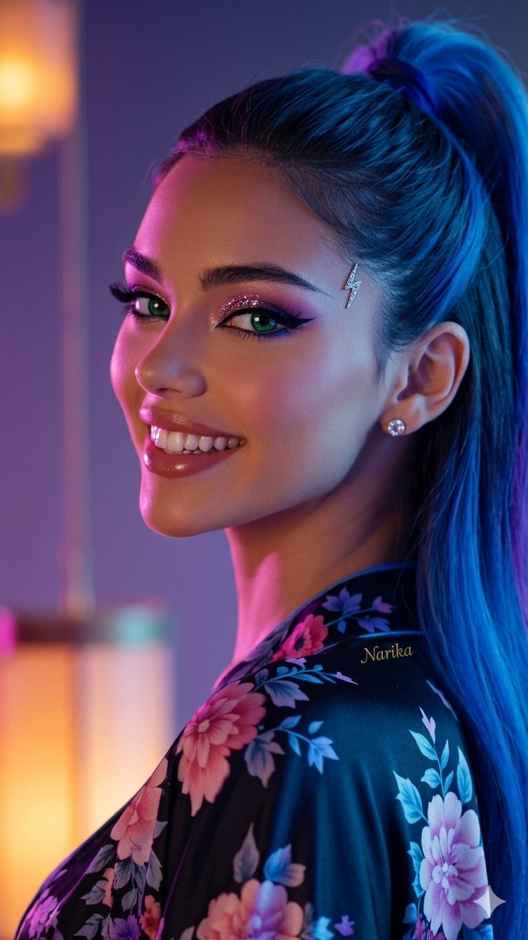 NARIKA, personaggio AI: Colori da indossare.